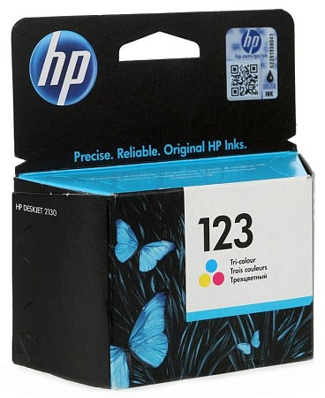 Картридж HP F6V16AE 123 Tri-color