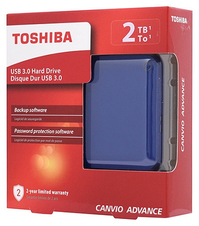 Внешний жесткий диск 2 TB Toshiba Canvio Advance HDTC920EL3AA