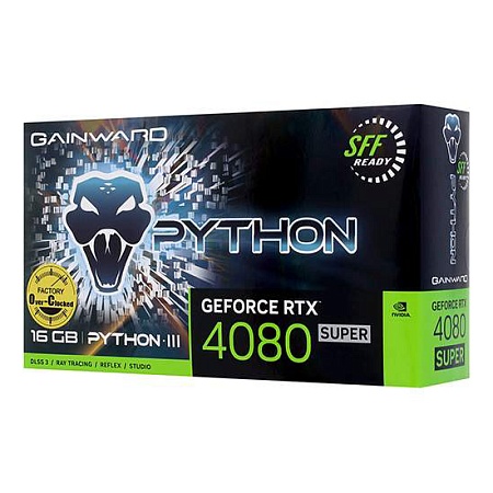 Видеокарта 16 GB Gainward RTX 4080 SUPER PYTHON III OC NED408SS19T2-1032T