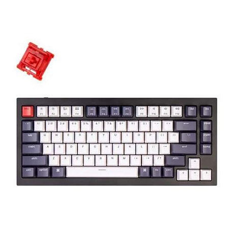 Клавиатура Keychron Q1-M1 Black Knob Red Switch RGB Hot-Swap Gateron G pro
