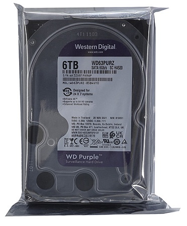 Жесткий диск 6Tb Western Digital Purple WD63PURZ
