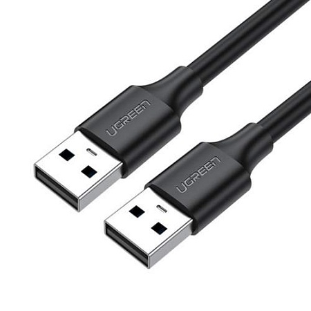 Кабель UGREEN US102 USB 2.0 A Male to A Male 2m Black 10311