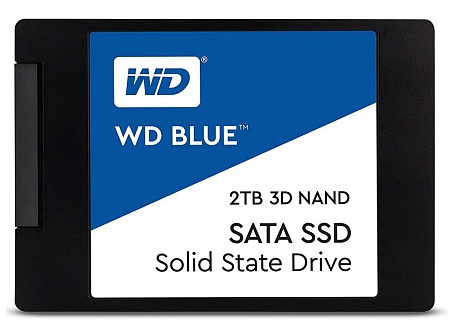 SSD накопитель WD Blue 3D NAND WDS200T2B0A 2ТБ