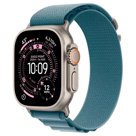 Смарт часы Apple Watch Ultra 3GPS + Cel49mmNat Titm Case with Light Blue AlpLoop - S MEWK4QR/A '25