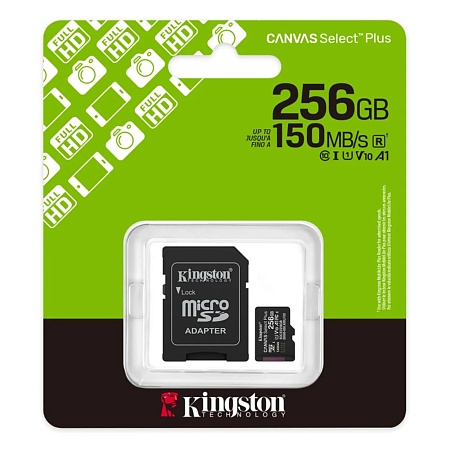 Карта памяти MicroSD 256GB Class 10 UHS-I Kingston SDCS3/256GB