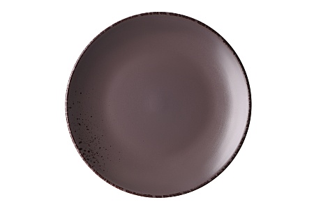 Тарелка обеденная Ardesto Lucca, 26 см, Grey brown, керамика AR2926GMC