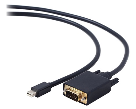 Кабель SVGA, MiniDisplayPort to D-Sub (VGA), 1.8m, Cablexpert CC-mDPM-VGAM-6
