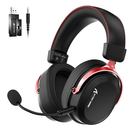 Bluetooth наушники Attack Shark L30 PRO Black Red