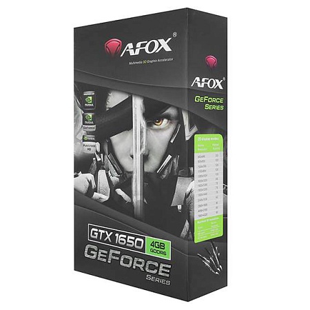 Видеокарта 4 GB Afox GTX 1650 AF1650-4096D6H3-V4
