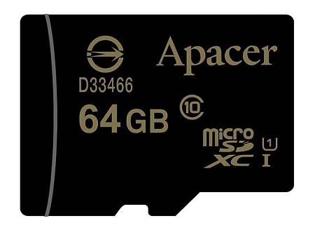 Карта памяти Apacer 64GB AP64GMCSX10U1-R
