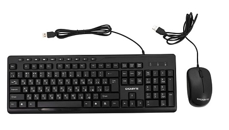 Комплект клавиатура+мышь Gigabyte GK-KM6300 black