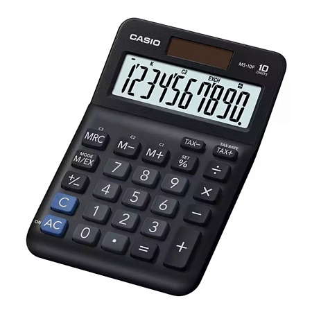 Калькулятор настольный CASIO MS-10F-WA-EP черный