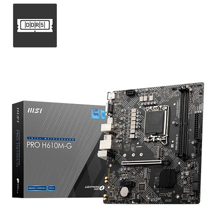 Материнская плата MSI PRO H610M-G D5