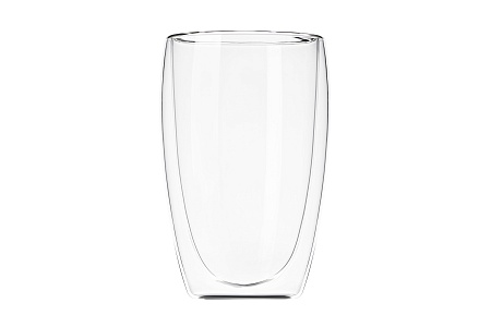 Набор чашек Ardesto с двойными стенками, 400 мл, H 13,5 см, 2 шт, боросиликатное стекло AR2640G