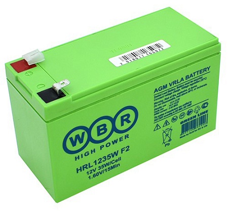 Батарея для UPS  9Ah WBR HRL1235W F2