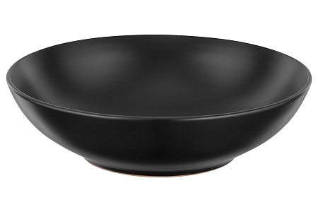 Тарелка суповая Ardesto Molize, 20 см , черная , керамика AR2920MB