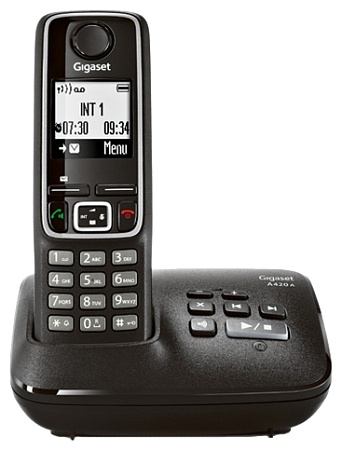 Телефон беспроводной Gigaset A420A DECT черный
