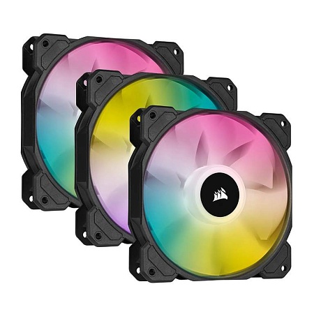 Комплект кулеров для корпуса Corsair iCUE SP120 RGB Elite CO-9050109-WW