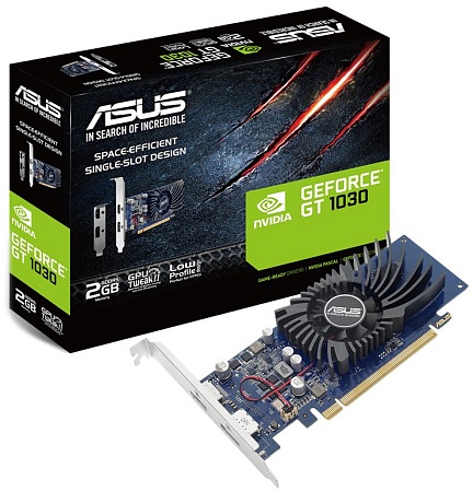 Видеокарта 2Gb Asus GeForce GT 1030 OC GT1030-2G-BRK