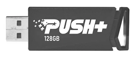 USB flash 128GB Patriot Push+, PSF128GPSHB32U, USB 3.2, black