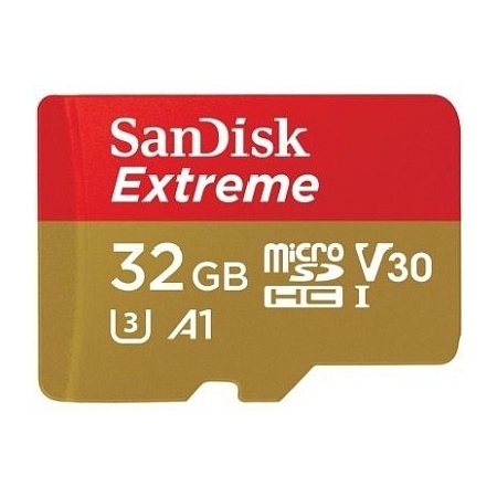 Карта памяти MicroSD 32GB SanDisk Extreme SDSQXAF-032G-GN6GN