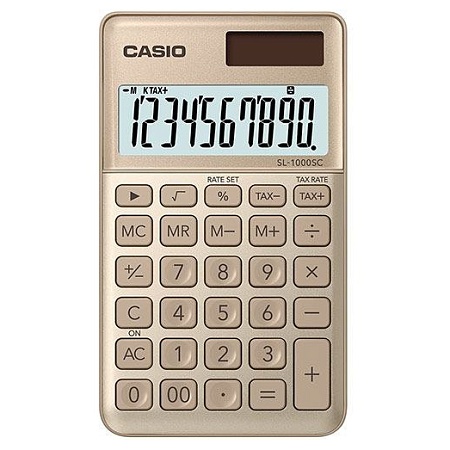 Калькулятор карманный CASIO SL-1000SC-GD-W-EP