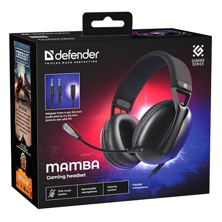 Гарнитура Defender Mamba Black