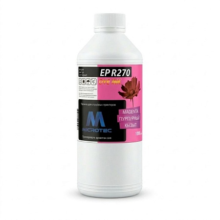 Чернила R270-1L MAGENTA Пурпурный 1000ml (Microtec)