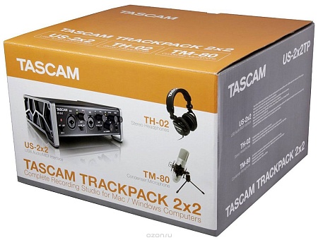 Устройство для записи Recording Studio Bundle Tascam TrackPack 2x2