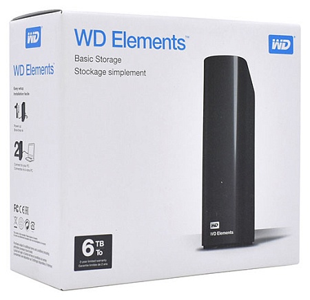 Внешний жесткий диск 6 TB WD Elements Desktop WDBWLG0060HBK-EESN