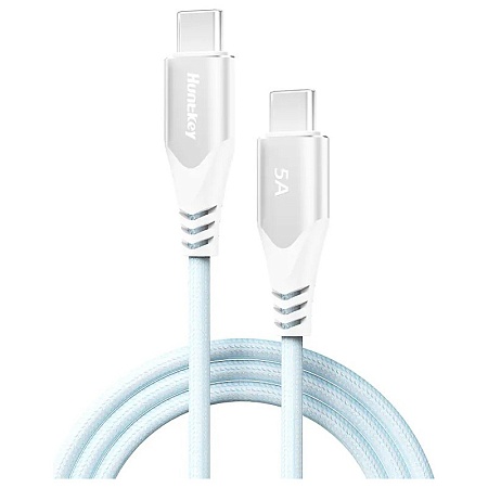 Кабель зарядки Huntkey HKCCC501502 USB-C to USB-C 1.5M 100W DC 4.5V-20V/5A