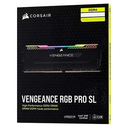 Оперативная память 16 GB kit Corsair Vengeance RGB PRO SL CMH16GX4M2E3200C16