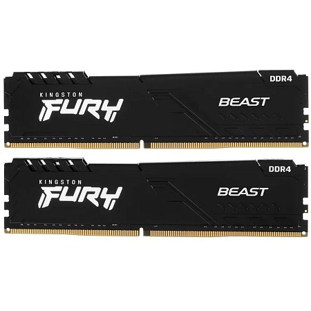 Оперативная память 16 GB kit Kingston Fury Beast KF432C16BBK2/16WP