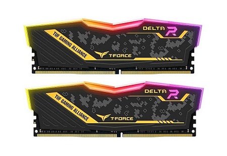 Оперативная память 16Gb Team DELTA R TUF RGB YELLOW TF9D416G3200HC16F01