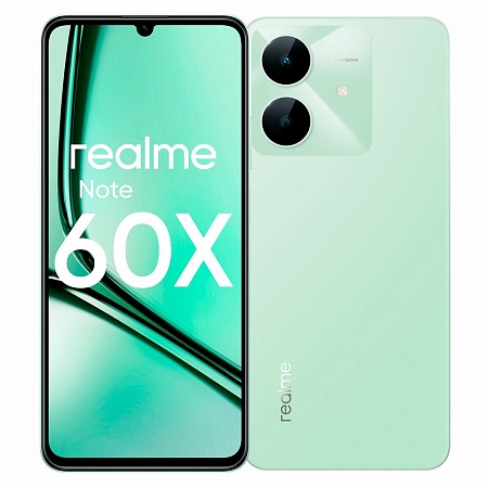 Смартфон REALME RMX3938 Note 60х 3 + 64 ГБ EG Зелёный