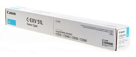 Картридж Canon C-EXV 51L Лазерный цветной голубой