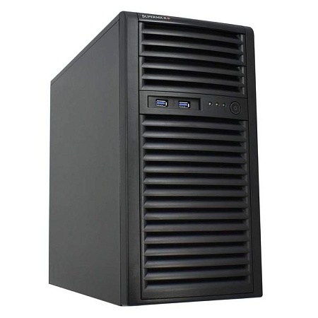 Сервер Supermicro/Xeon E-2274G, 4C/8T, 4.0GHz(4,9GHz)/RAM 16GB/2*SSD 480 GB/300W 80+ Bronze