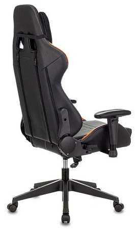 Игровое компьютерное кресло Zombie VIKING-5-AERO черный/оранжевый