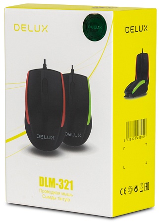 Компьютерная мышь проводная Delux DLM-321OGB