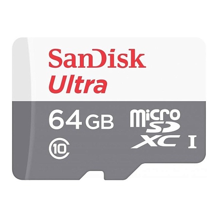 Карта памяти MicroSD 64GB SanDisk Ultra Light SDSQUNR-064G-GN3MN