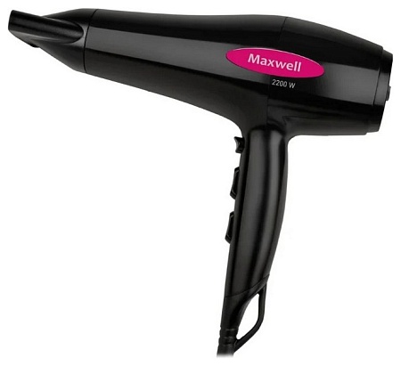 Фен Maxwell MW-2024 черный/розовый