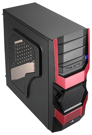 Корпус для ПК Aerocool Cyclops Advance Red