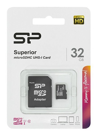 Карта памяти microSDHC 32GB Silicon Power SP032GBSTHDU1V10SP
