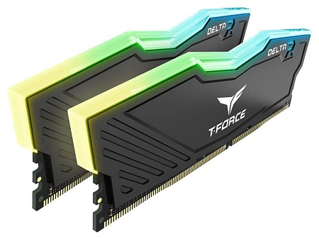 Оперативная память 16Gb kit Team Group DELTA RGB Black HS 2666 MHz