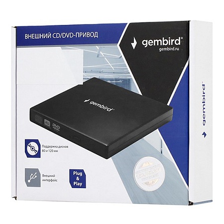Внешний привод Gembird DVD-USB-02R