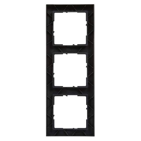 Рамка декор 3-постовая Legrand Suno 721523 Антрацит