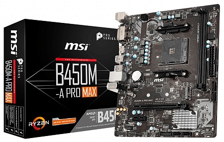 Материнская плата MSI B450M-A PRO MAX