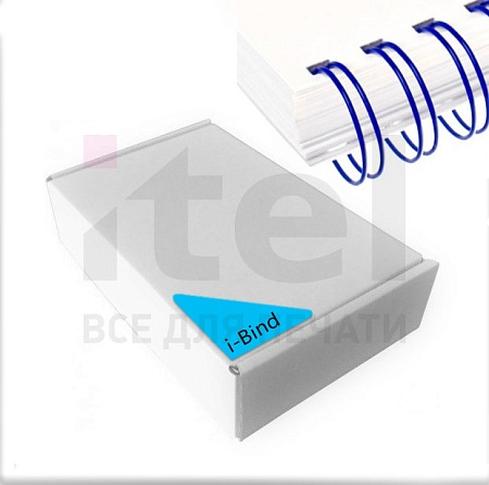 Перепл. пружина металл 3:1 A4 size 9/16" (14мм/120) синие (100шт в пачке) QP