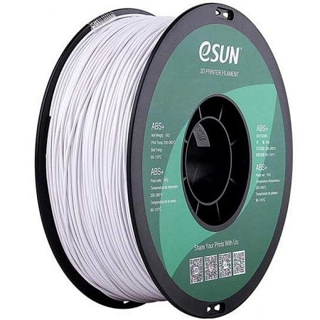 3D ABS+ Пластик eSUN Сold white/сплошной-белый/1.75mm/1kg/roll
