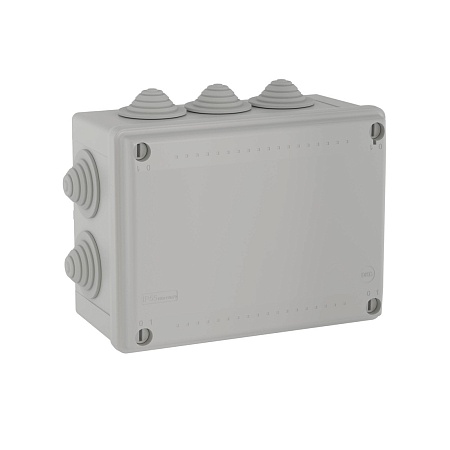 Коробка ответвительная с 10 кабельными вводами DKC 54100, д.32мм, IP55, 190х140х70 мм